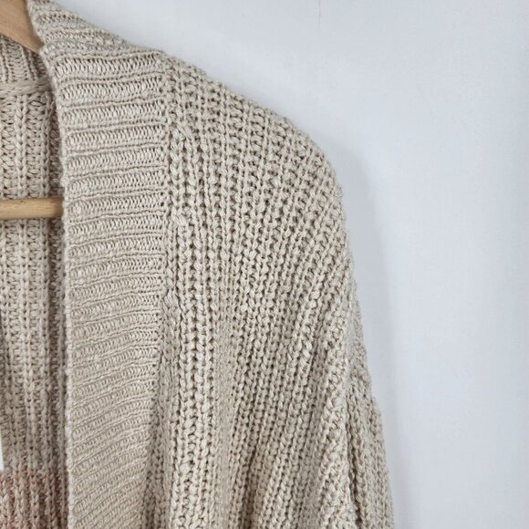 All In Favor Women's Colorblock Cardigan In Cream Size S NWT - Picture 6 of 12